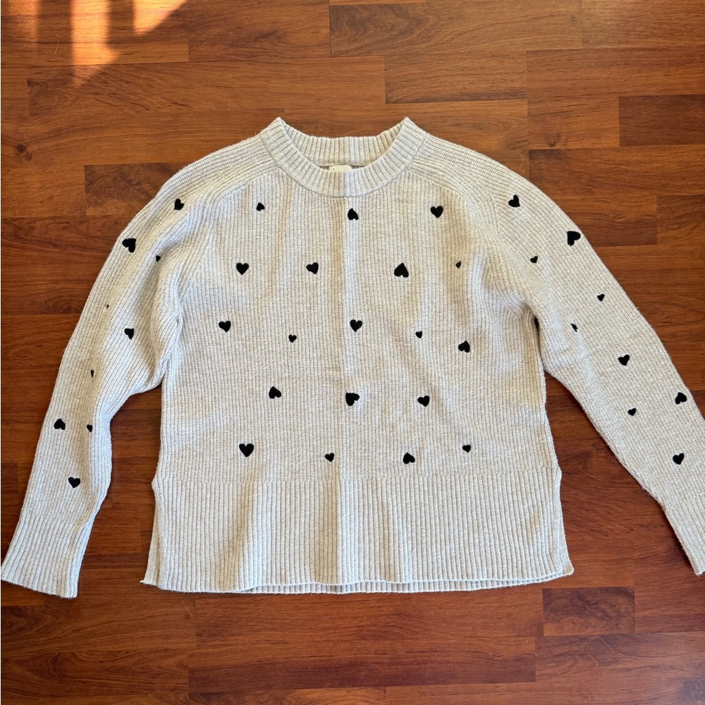 a new day Cream Ribbed Sweater